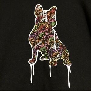 Black French Bulldog Hoodie - Custom New without tag
